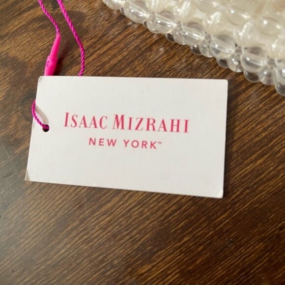 Isaac Mizrahi stunningly beaded Crossbody bag, beautifully detailed NWT Pink - Picture 3 of 12